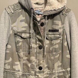 Jacket Jean & cotton with fleece size L